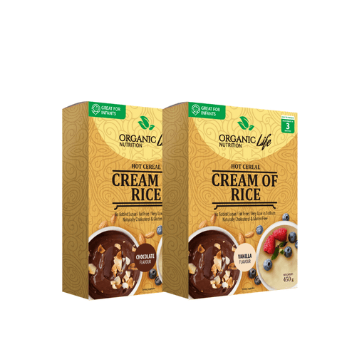 Organic Life Cream of Rice Cereal Box- Flavoured - My Body Guru 